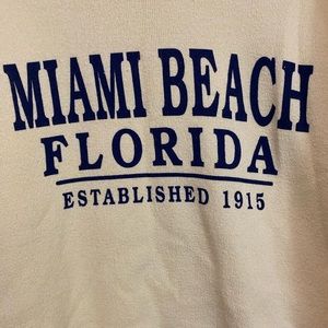 Comfy Long Sleeves Miami Beach Florida Print